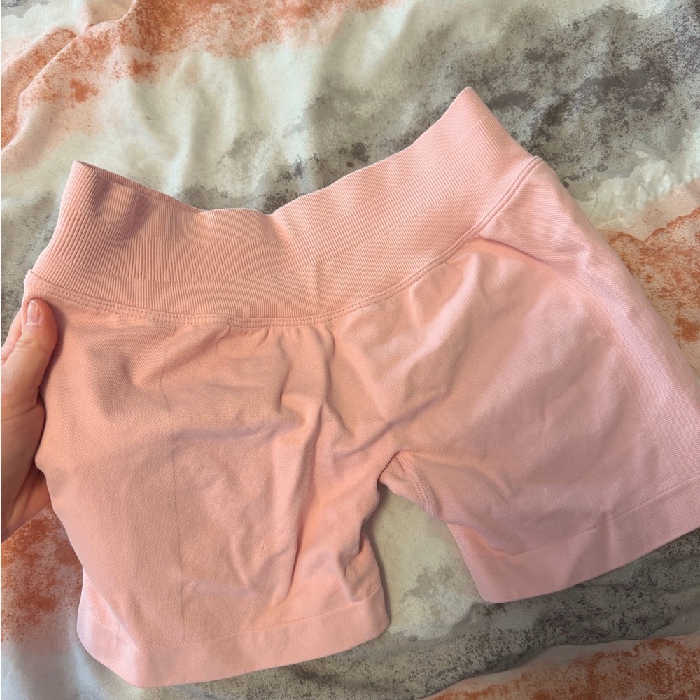 High-Rise Pink Women’s Active Shorts